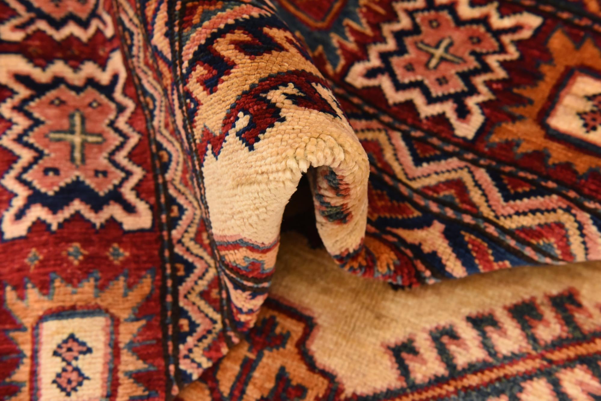 5' 7 x 8' 3 Hand Knotted Kazak Oriental Rug