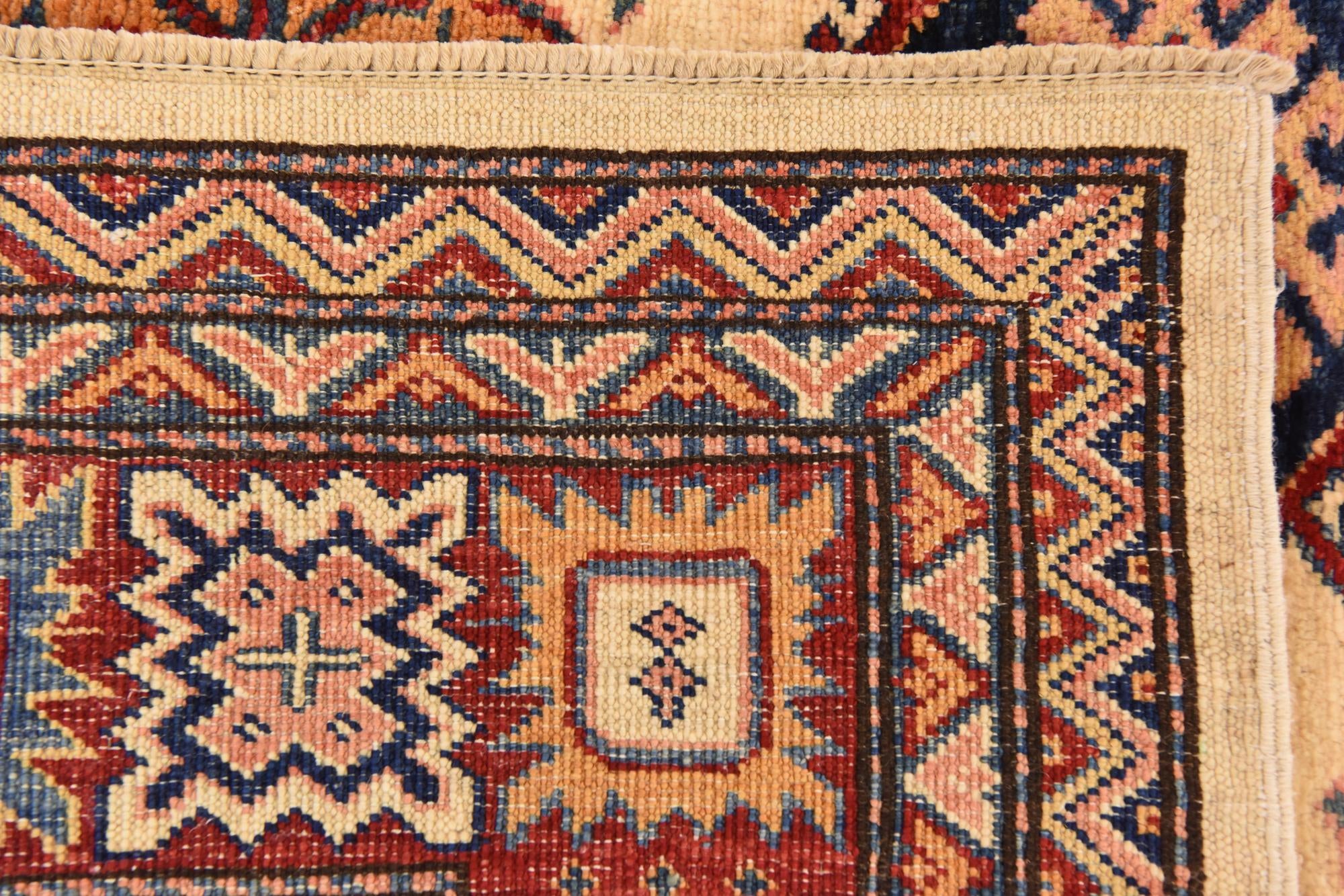 5' 7 x 8' 3 Hand Knotted Kazak Oriental Rug
