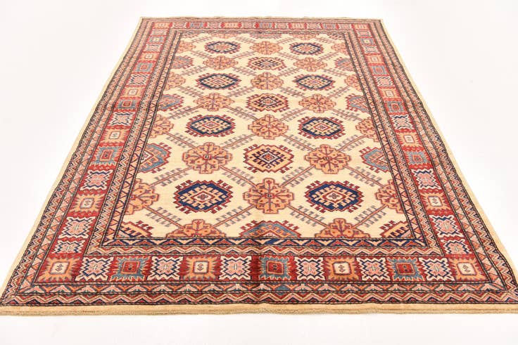 Detail image of 5' 7 x 8' 3 Hand Knotted Kazak Oriental Rug