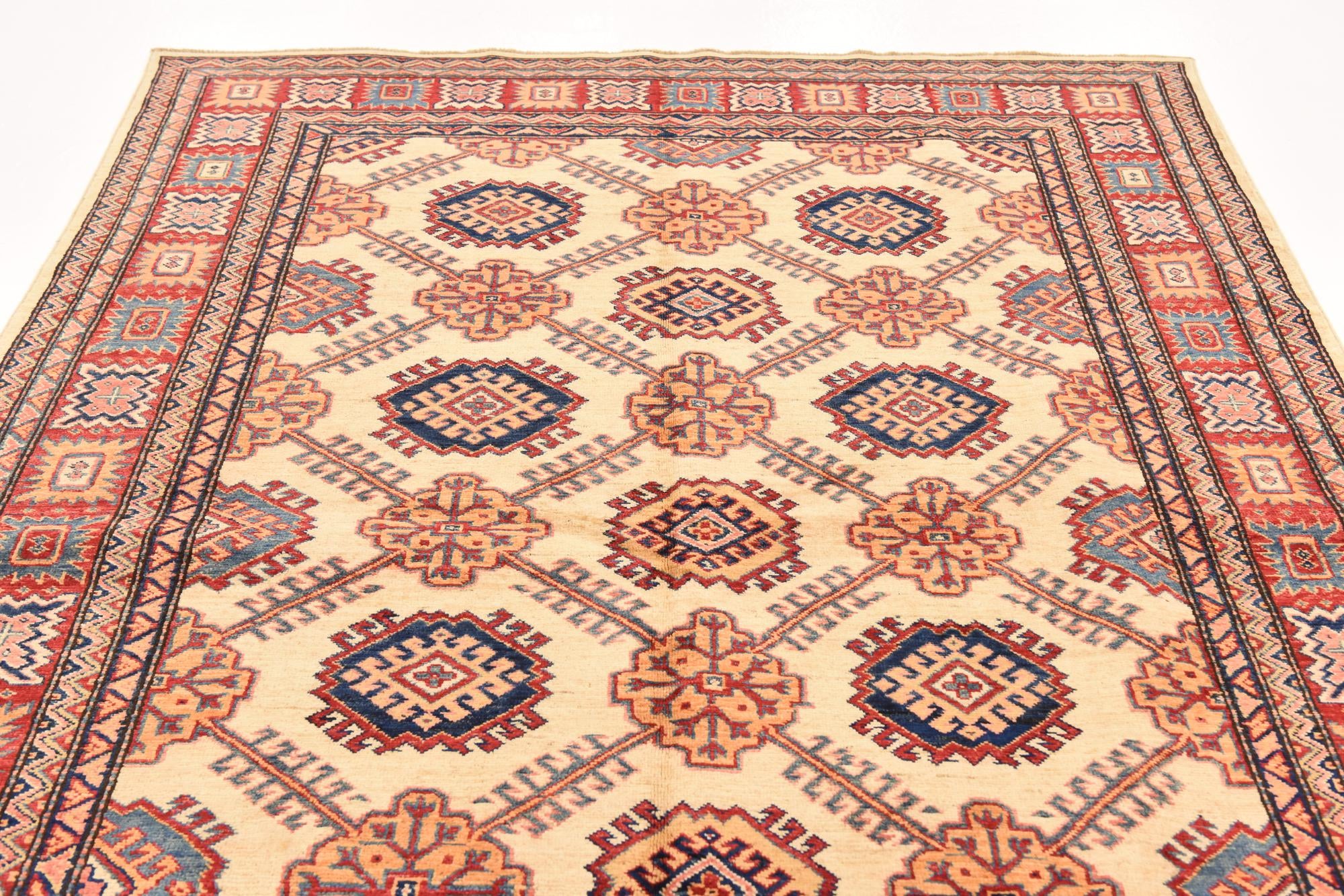 5' 7 x 8' 3 Hand Knotted Kazak Oriental Rug