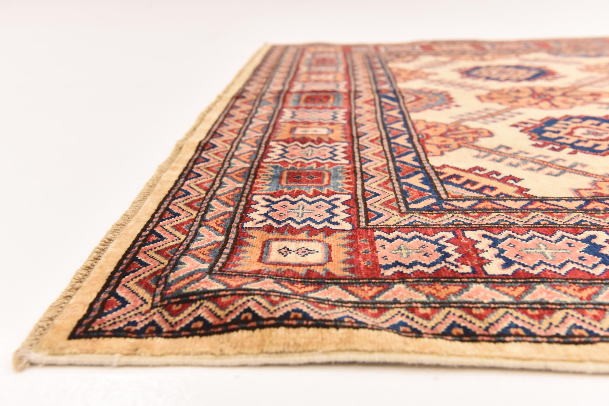 5' 7 x 8' 3 Hand Knotted Kazak Oriental Rug