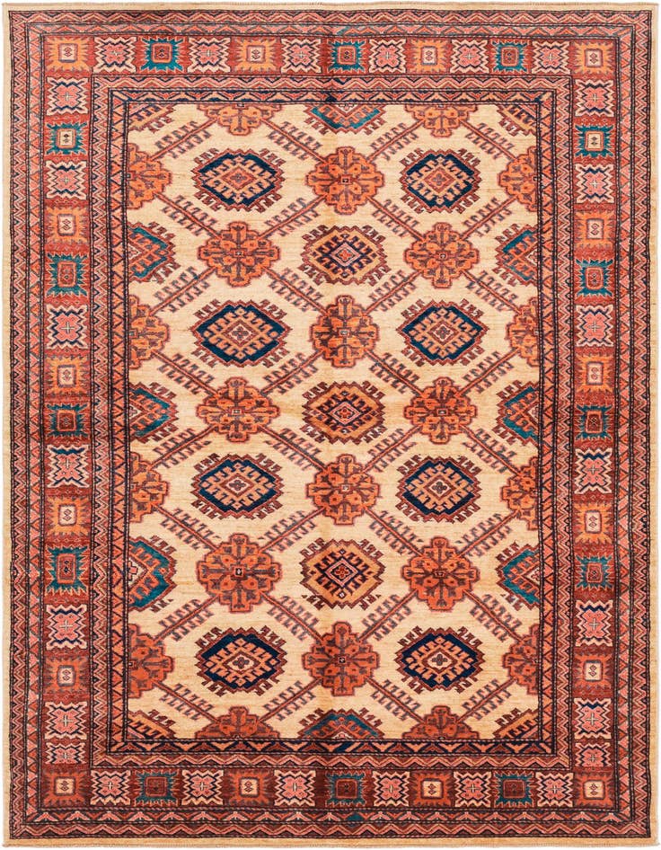 Detail image of 5' 7 x 8' 3 Hand Knotted Kazak Oriental Rug