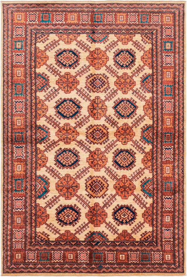 Detail image of 5' 7 x 8' 3 Hand Knotted Kazak Oriental Rug