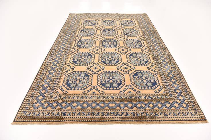 Detail image of 6' 6 x 10' Hand Knotted Kazak Rug