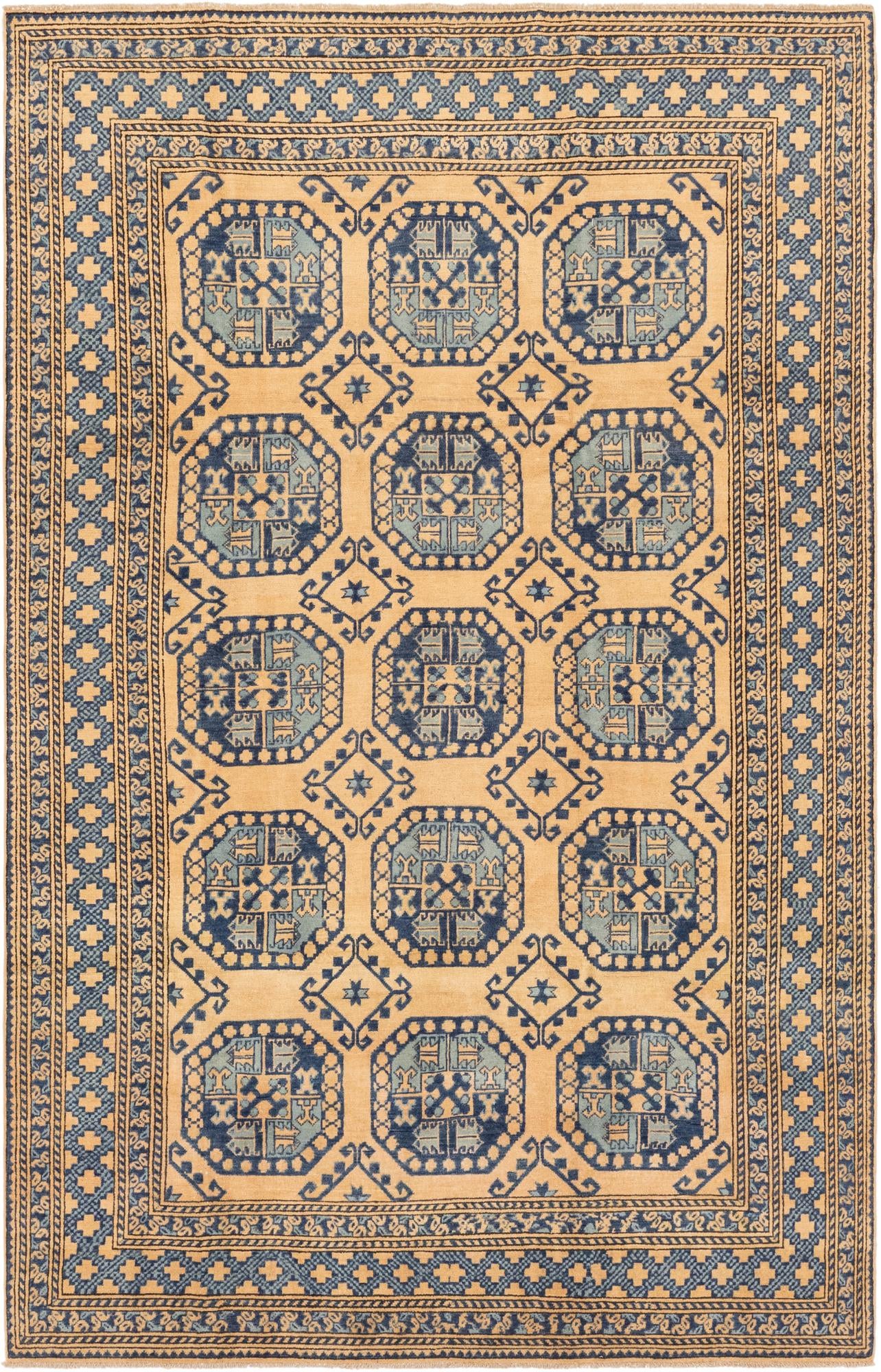 6' 6 x 10' Hand Knotted Kazak Rug