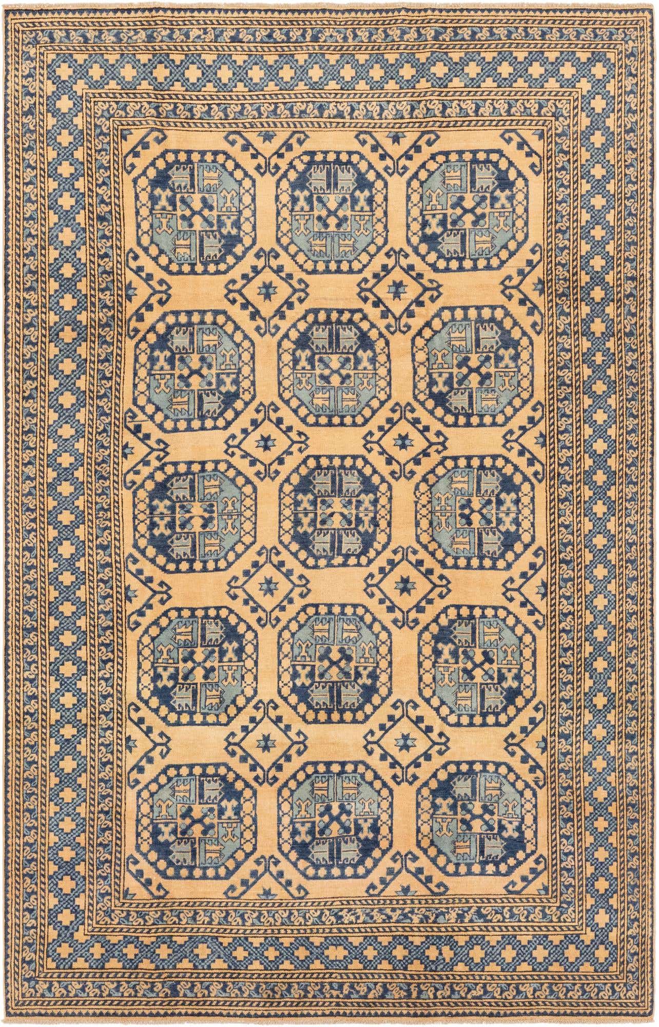 6' 6 x 10' Hand Knotted Kazak Rug