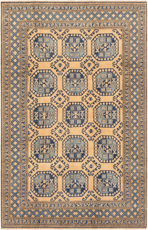 Detail image of 6' 6 x 10' Hand Knotted Kazak Rug