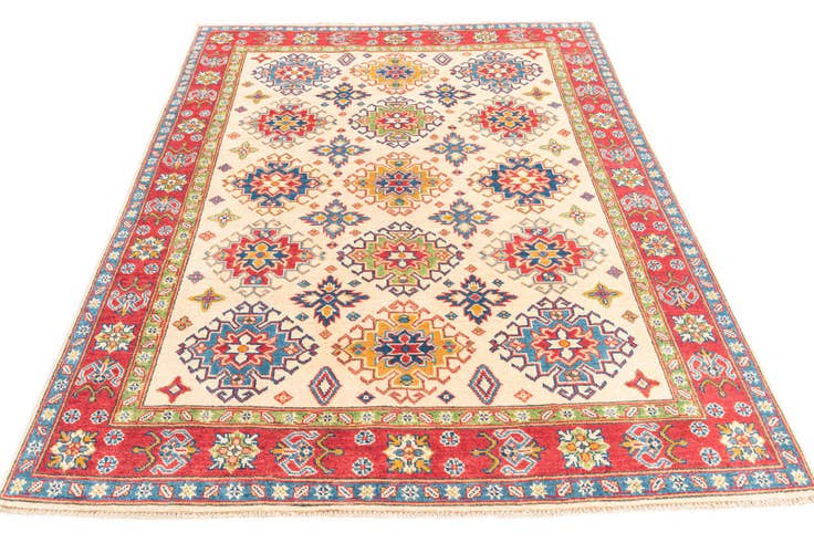 Detail image of 5' x 6' 7 Hand Knotted Kazak Rug