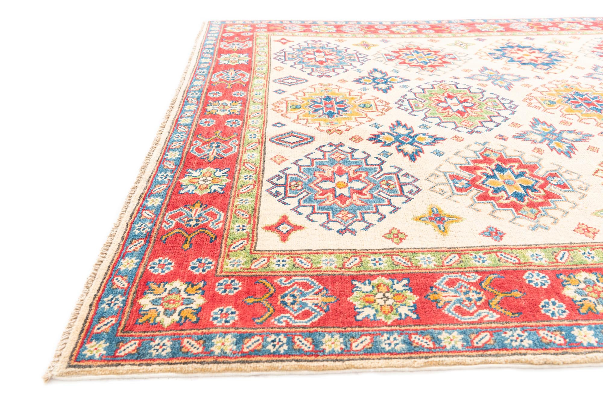 5' x 6' 7 Hand Knotted Kazak Rug