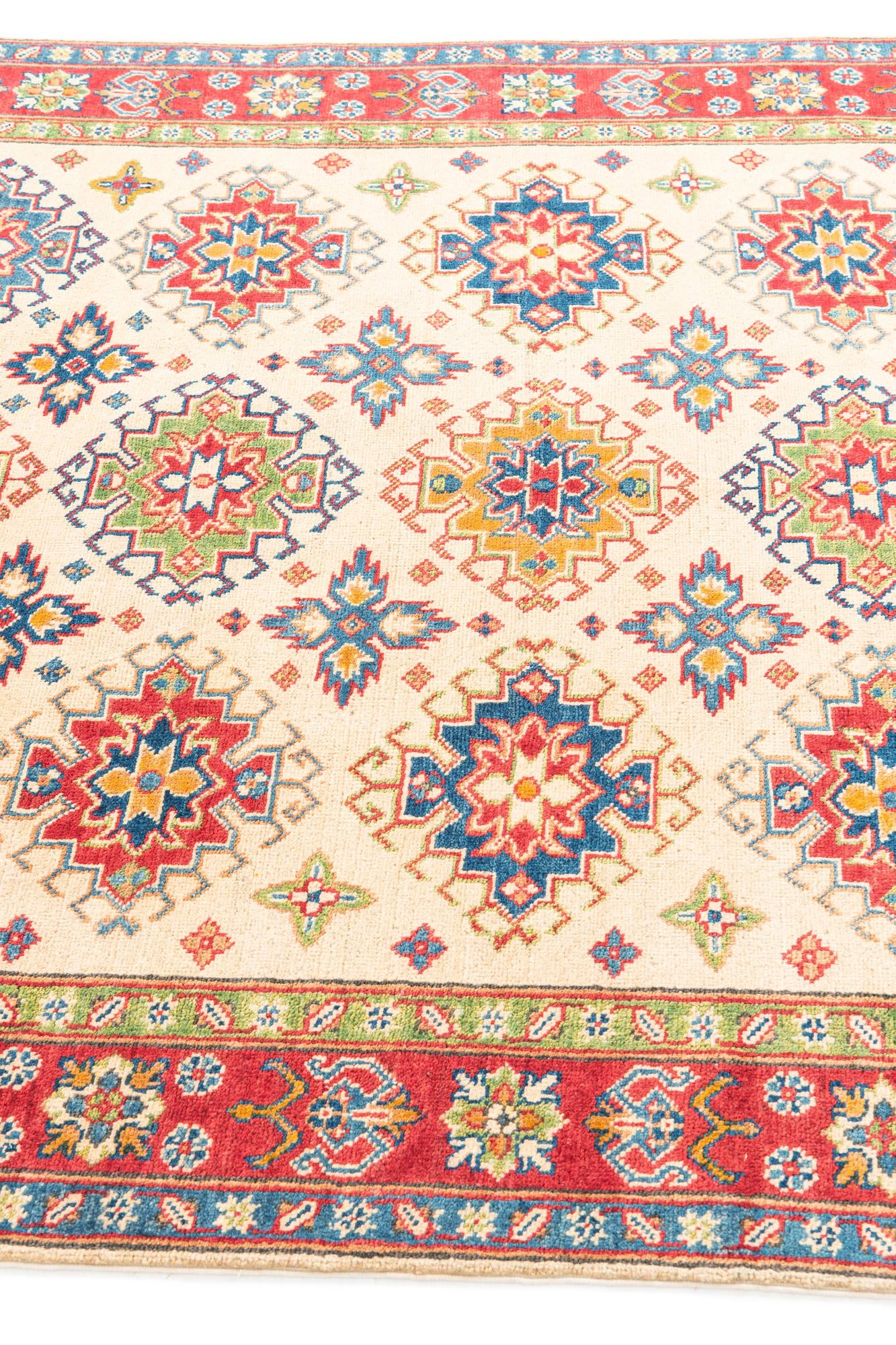 5' x 6' 7 Hand Knotted Kazak Rug