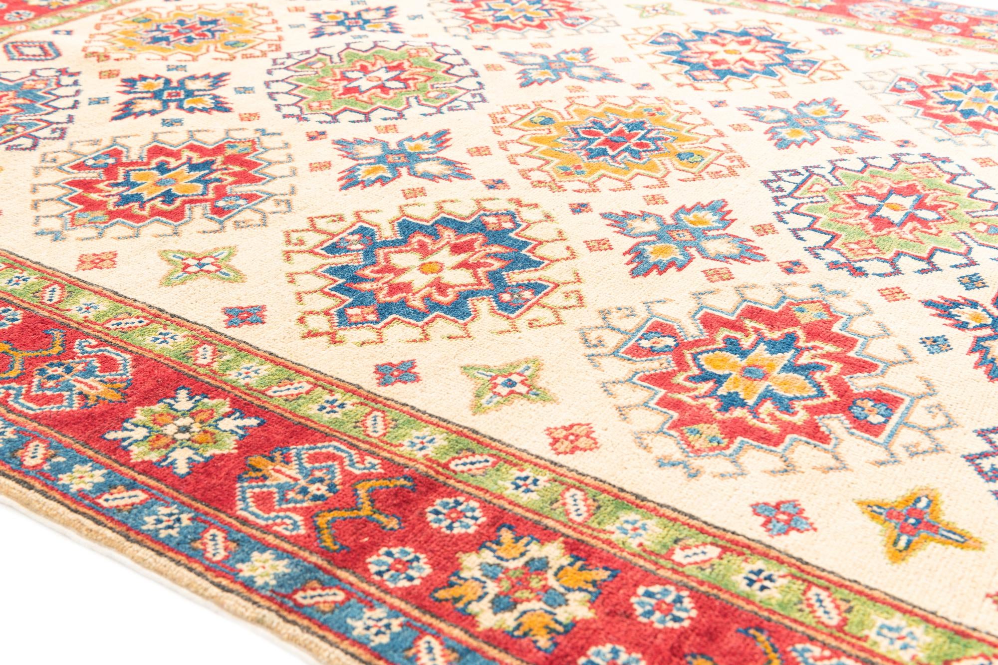 5' x 6' 7 Hand Knotted Kazak Rug