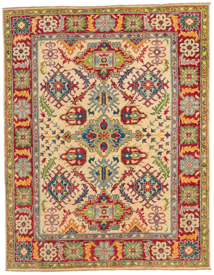 Detail image of 5' x 6' 8 Hand Knotted Kazak Rug