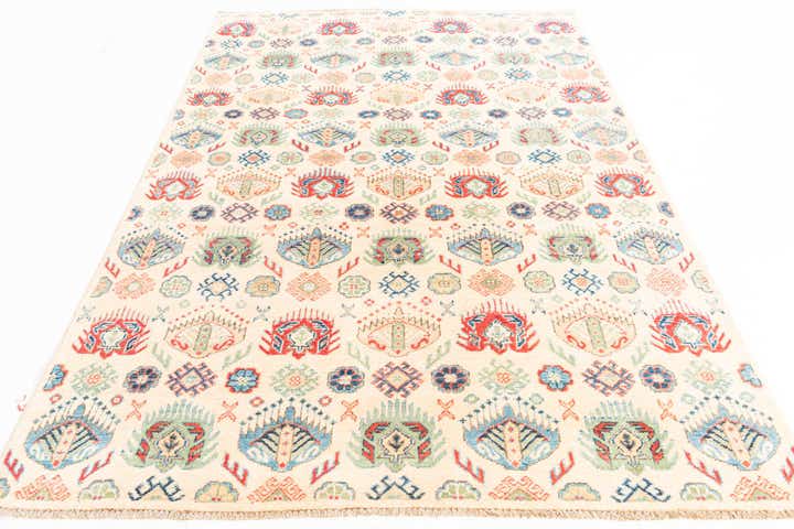 5' 2 x 7' 10 Hand Knotted Kazak Rug