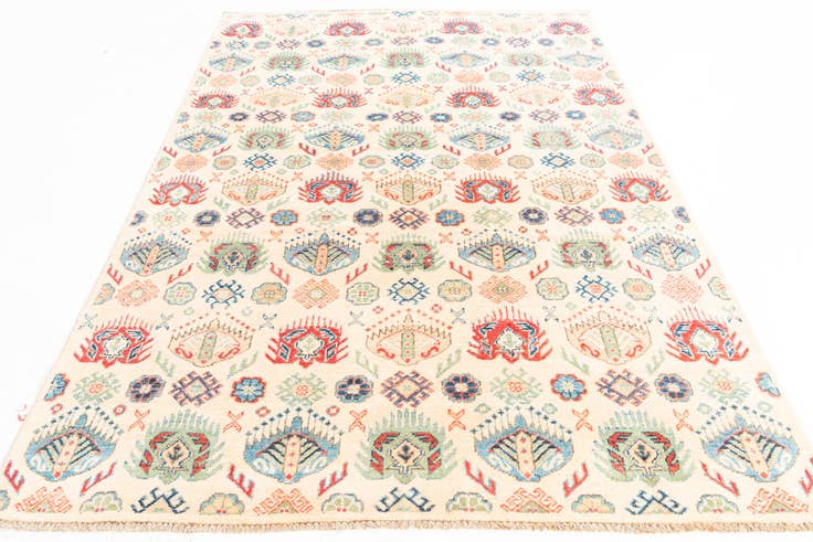 Detail image of 5' 2 x 7' 10 Hand Knotted Kazak Rug