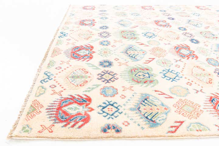 5' 2 x 7' 10 Hand Knotted Kazak Rug