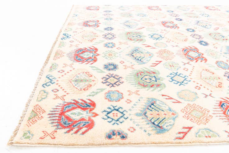 Detail image of 5' 2 x 7' 10 Hand Knotted Kazak Rug