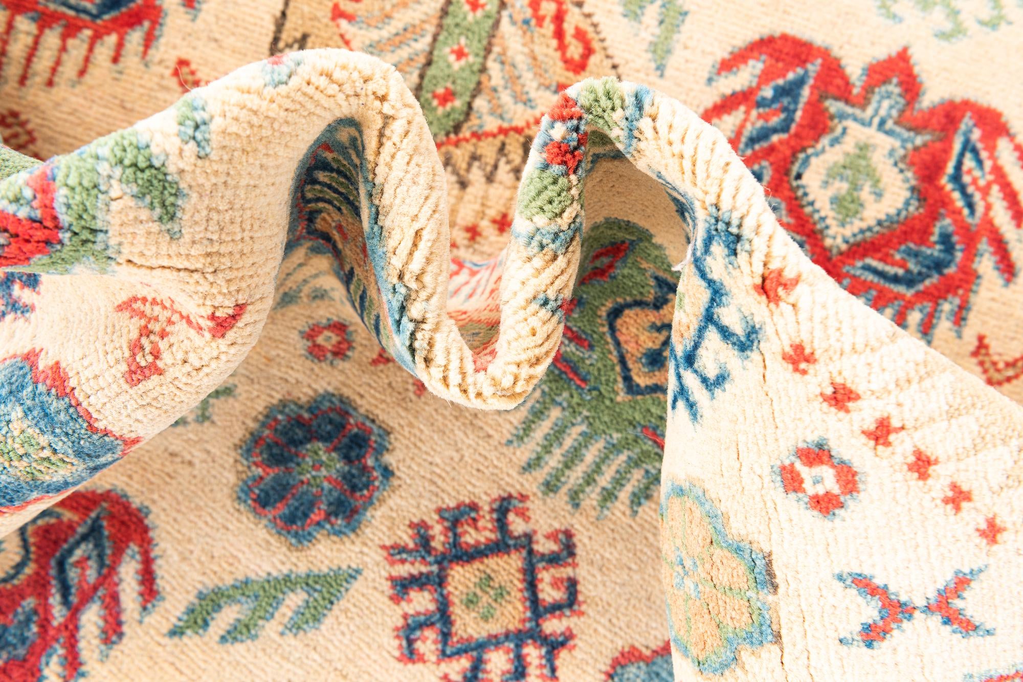 5' 2 x 7' 10 Hand Knotted Kazak Rug