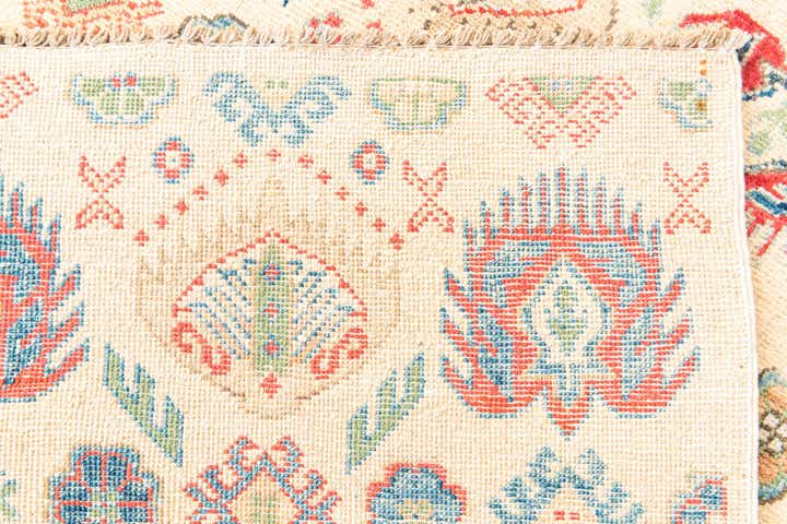 5' 2 x 7' 10 Hand Knotted Kazak Rug