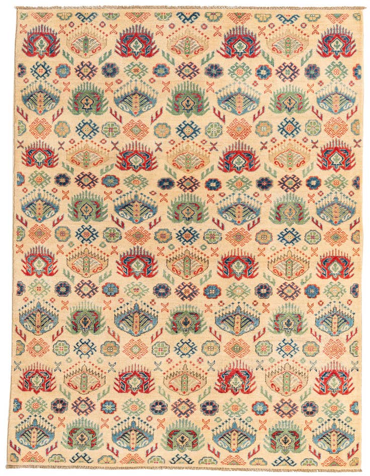 Detail image of 5' 2 x 7' 10 Hand Knotted Kazak Rug