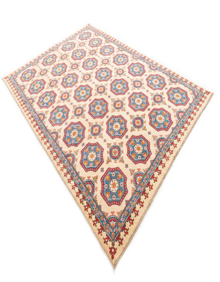 Detail image of 6' 6 x 9' 5  Hand Knotted Kazak Rug