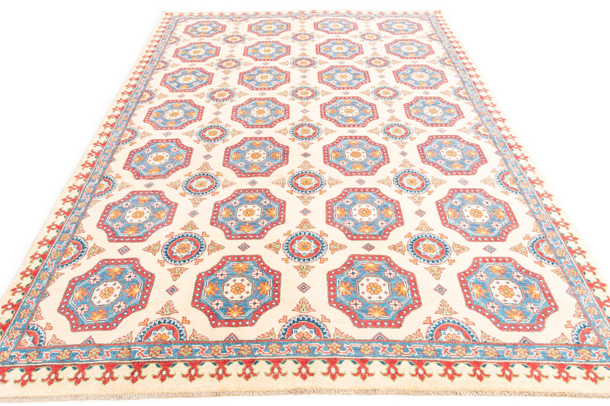 6' 6 x 9' 5 Hand Knotted Kazak Rug