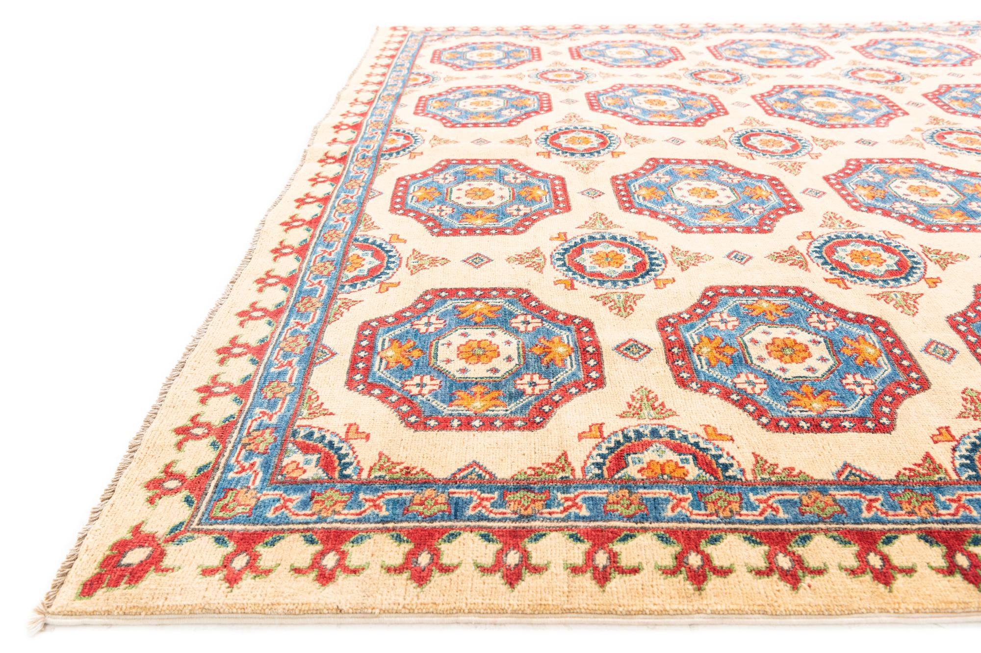 6' 6 x 9' 5 Hand Knotted Kazak Rug