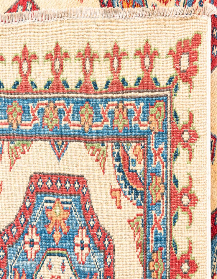 Detail image of 6' 6 x 9' 5  Hand Knotted Kazak Rug