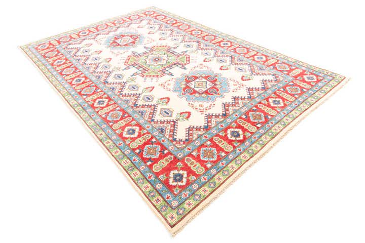 6' 6 x 9' 10 Hand Knotted Kazak Rug