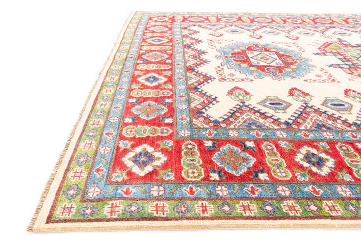 Detail image of 6' 6 x 9' 10 Hand Knotted Kazak Rug