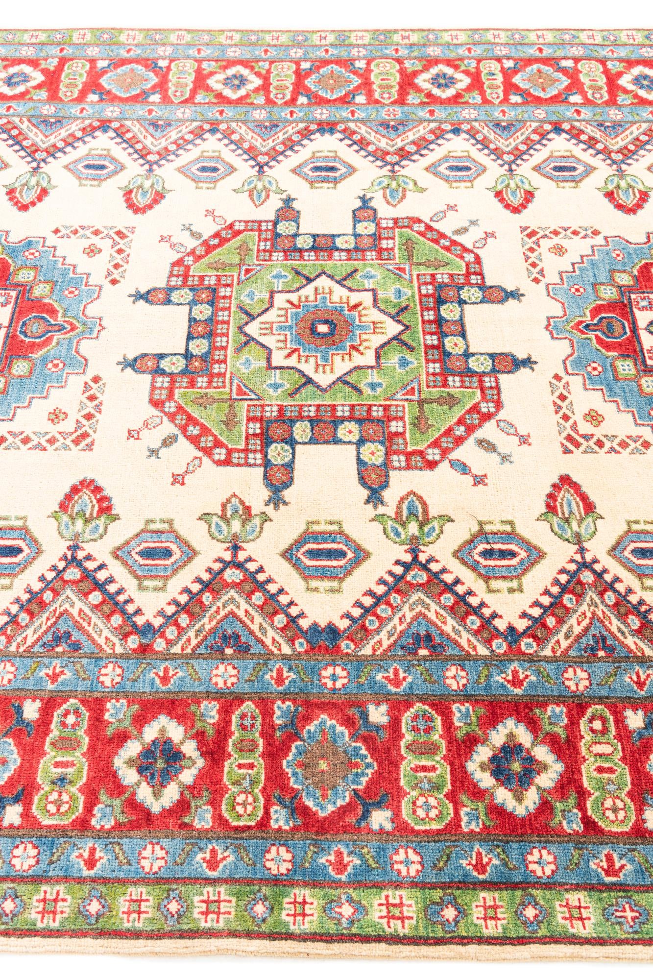 6' 6 x 9' 10 Hand Knotted Kazak Rug