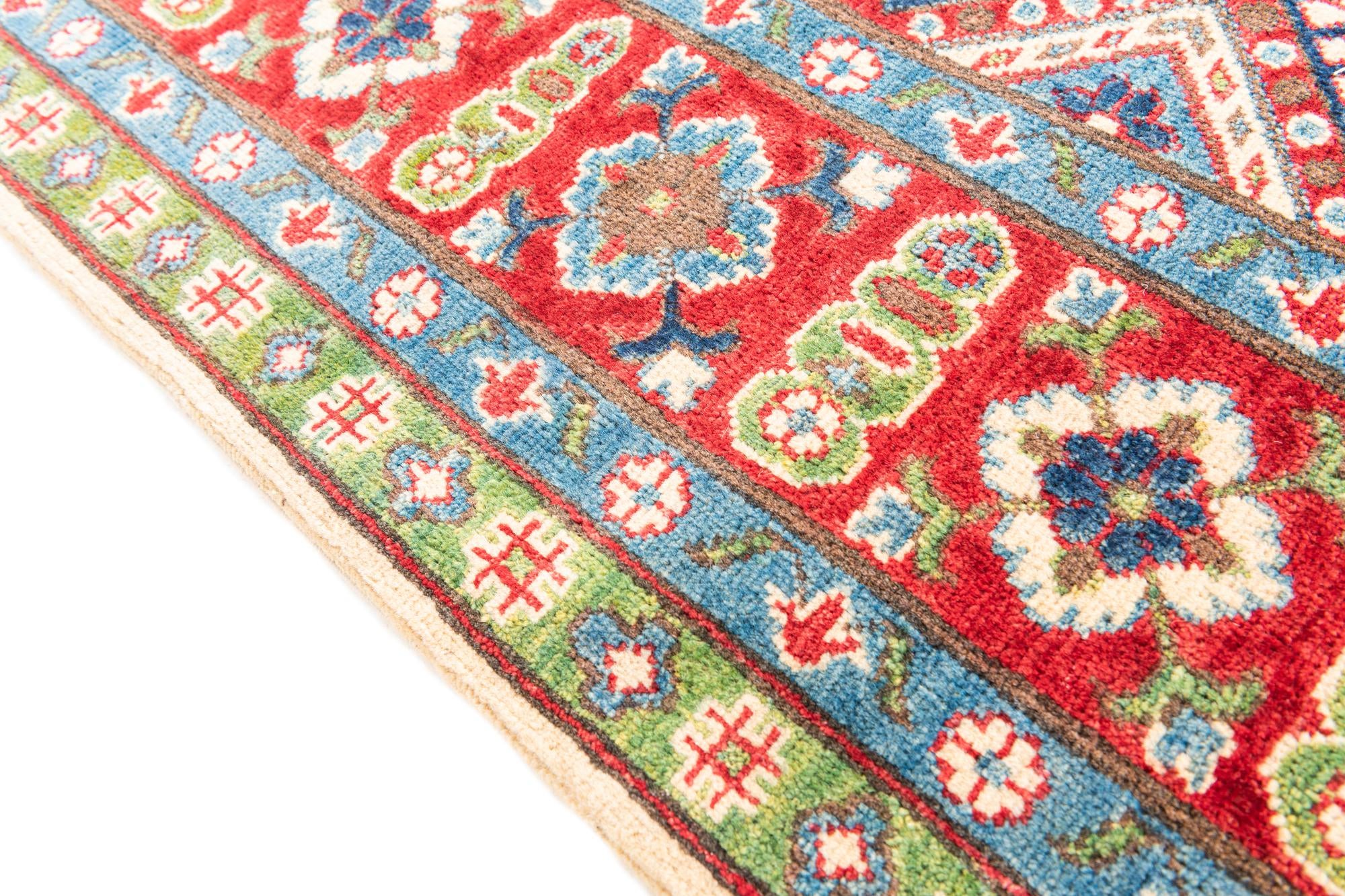 6' 6 x 9' 10 Hand Knotted Kazak Rug