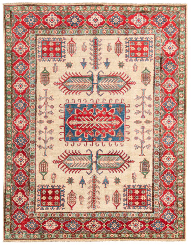 Detail image of 6' x 9' 1 Hand Knotted Kazak Rug