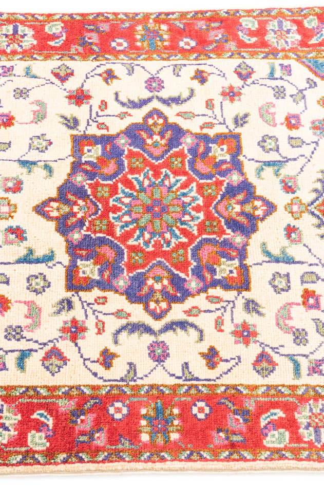 Detail image of 2' 6 x 4' 3 Hand Knotted Kazak Rug