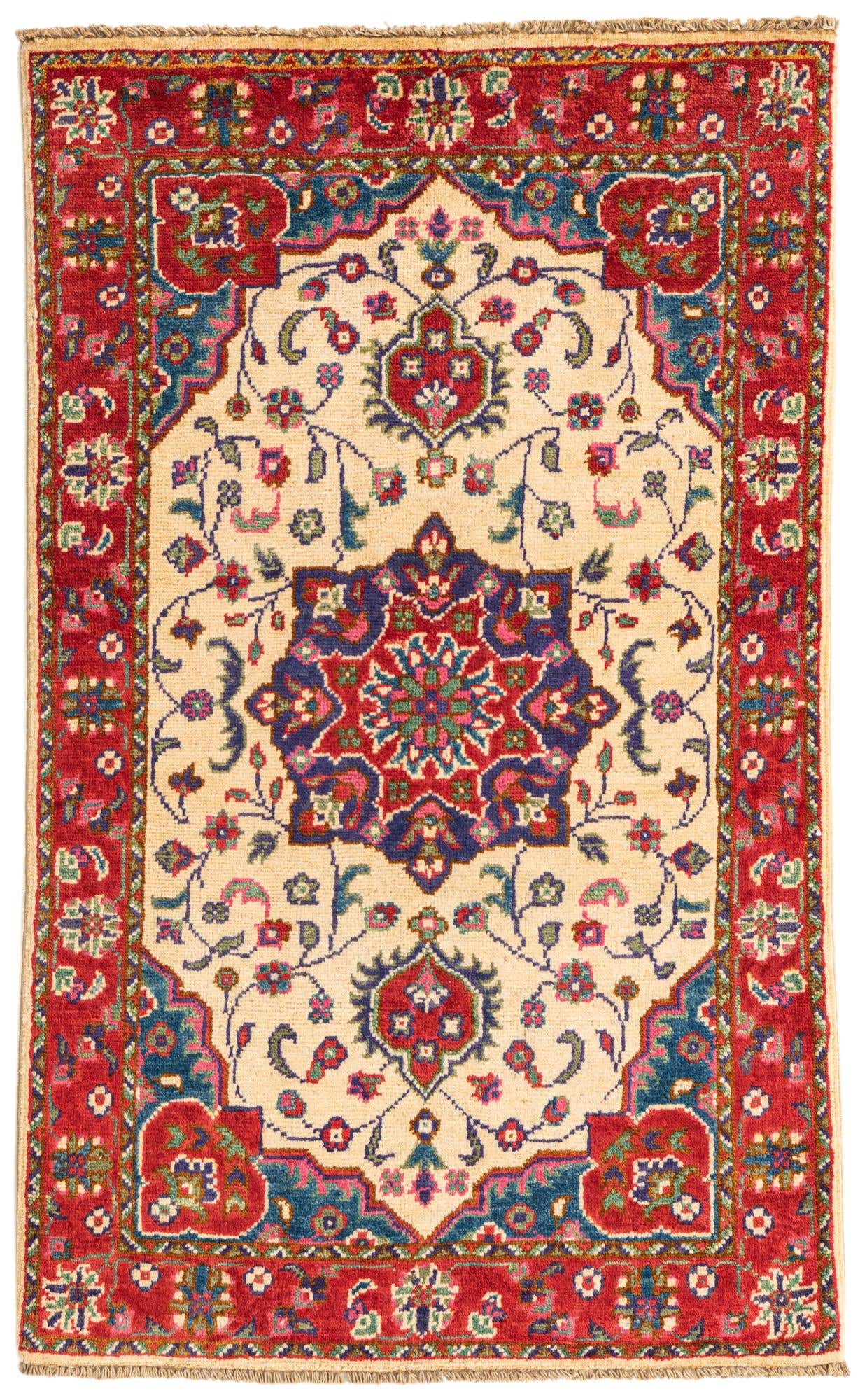 2' 6 x 4' 3 Hand Knotted Kazak Rug