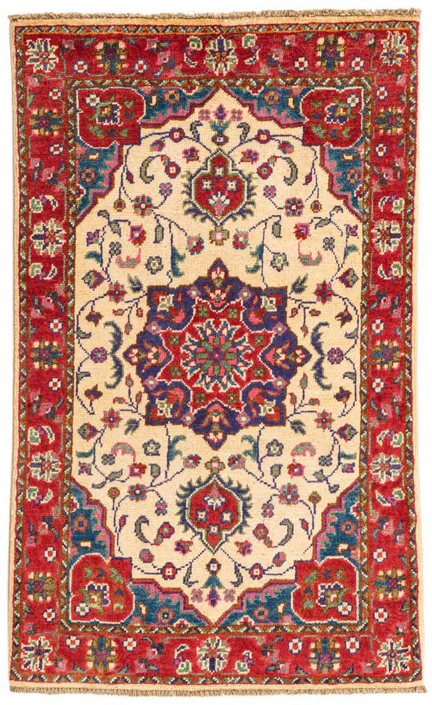 2' 6 x 4' 3 Hand Knotted Kazak Rug