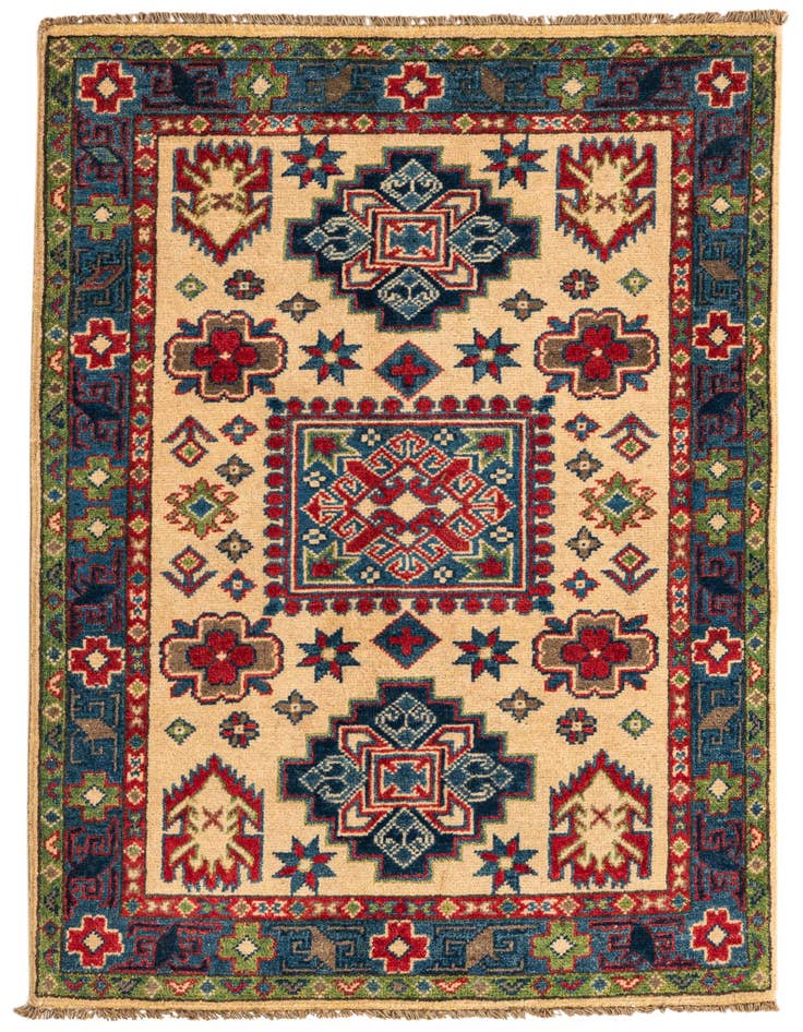 Detail image of 2' 8 x 4' 2 Hand Knotted Kazak Rug