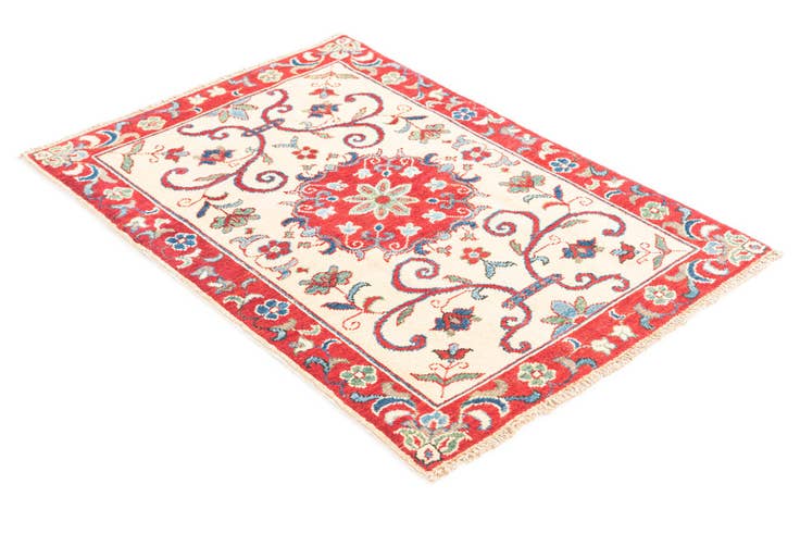 Detail image of 2' 9 x 4' Hand Knotted Kazak Rug