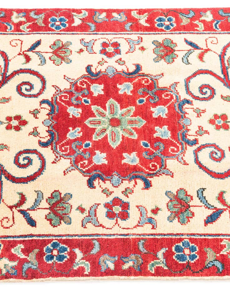 Detail image of 2' 9 x 4'  Hand Knotted Kazak Rug