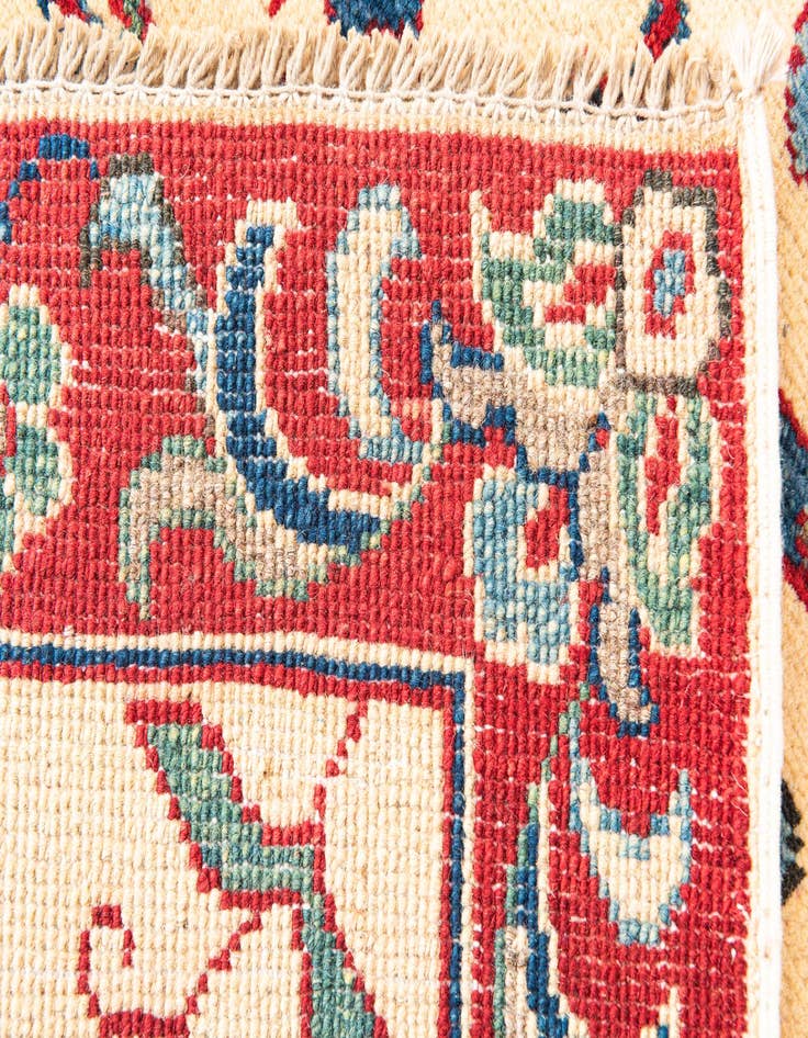 Detail image of 2' 9 x 4'  Hand Knotted Kazak Rug