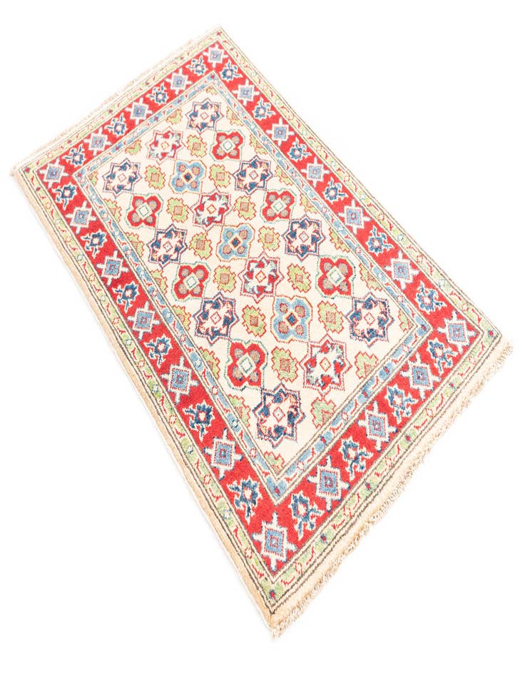 Detail image of 2' 8 x 4' 2  Hand Knotted Kazak Rug