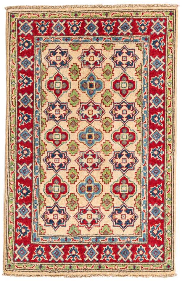Detail image of 2' 8 x 4' 2 Hand Knotted Kazak Rug