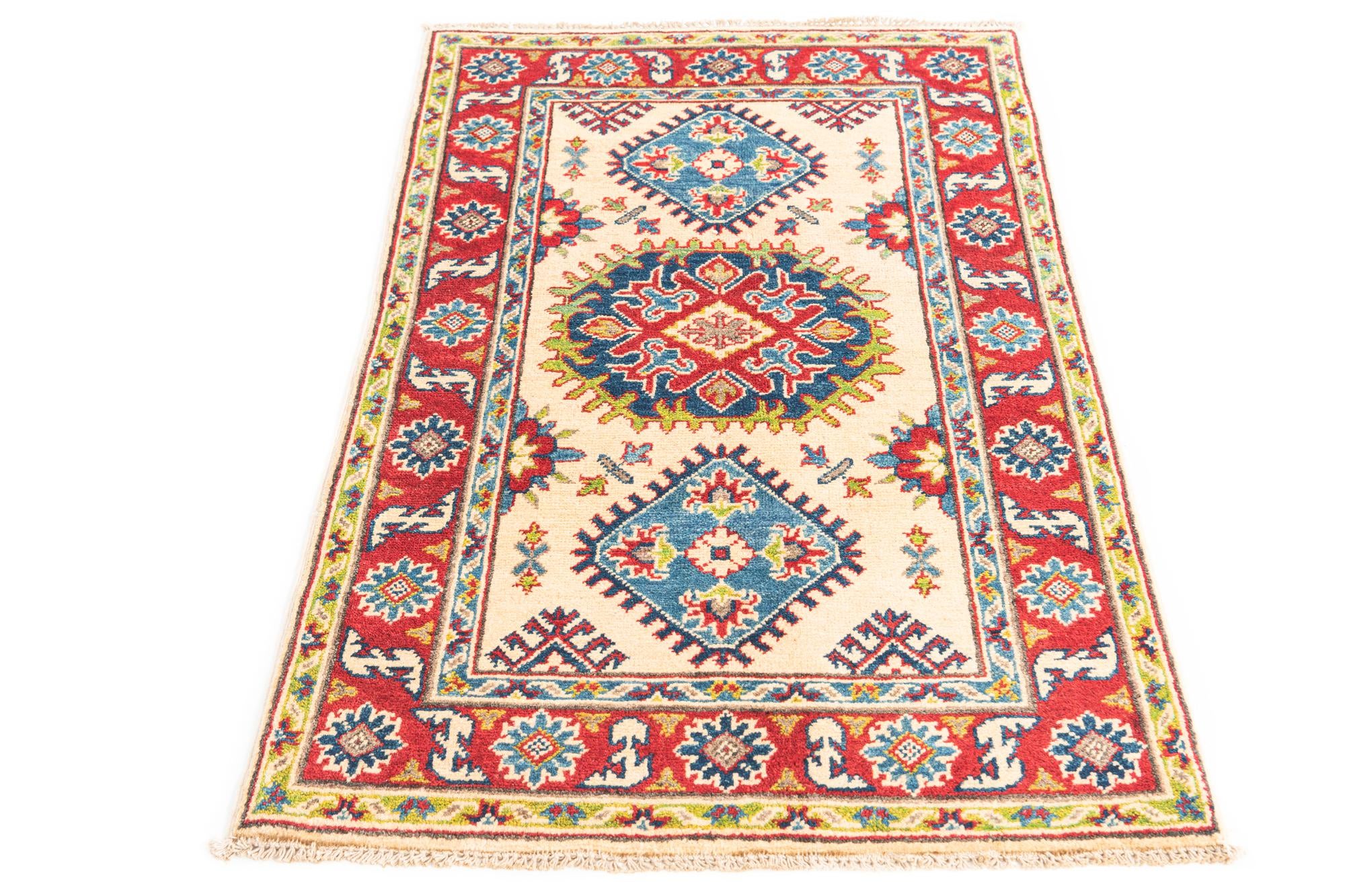 2' 7 x 4' 3 Hand Knotted Kazak Rug