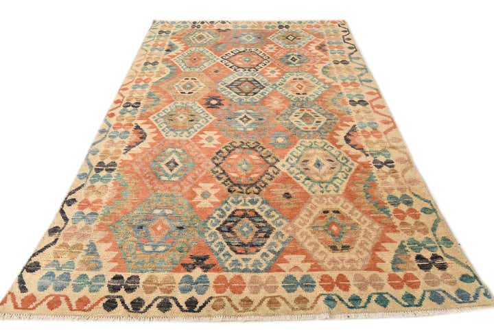 175cm x 305cm Handgeknoopt Kazak Wol Vloerkleed