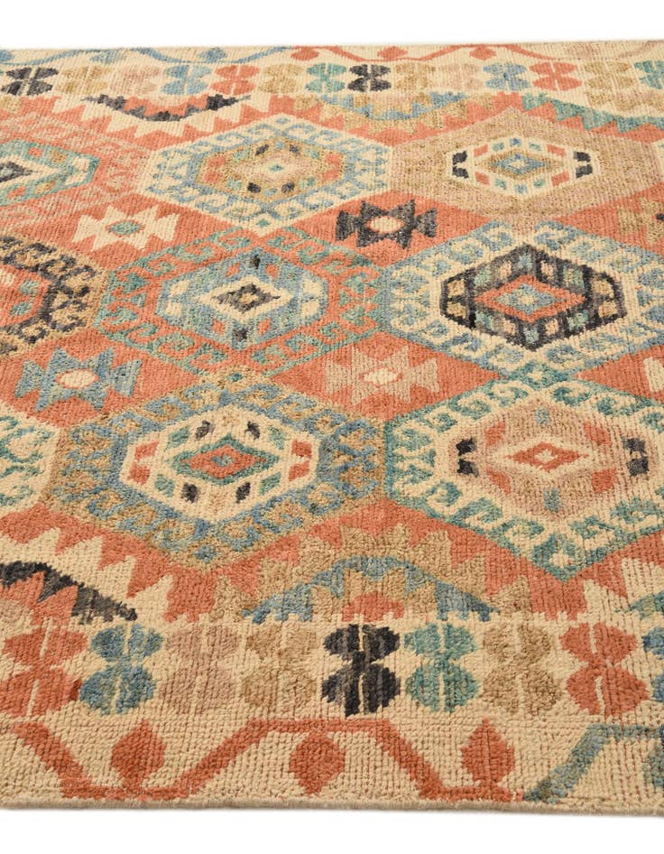 Detail image of 5' 8 x 10'  Hand Knotted Kazak Wool Rug