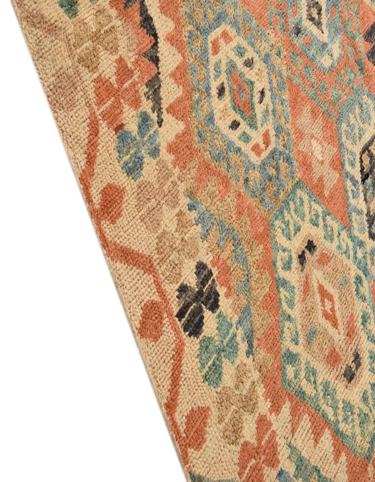 Detail image of 5' 8 x 10'  Hand Knotted Kazak Wool Rug