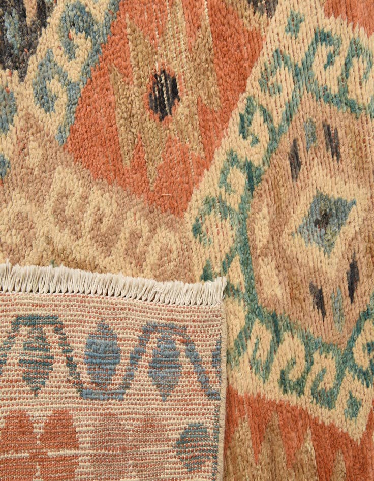 Detail image of 5' 8 x 10'  Hand Knotted Kazak Wool Rug