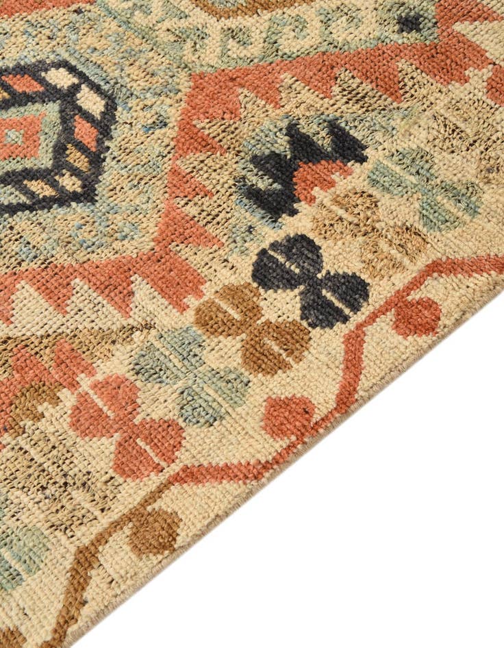 Detail image of 6' 4 x 10'  Hand Knotted Kazak Wool Rug