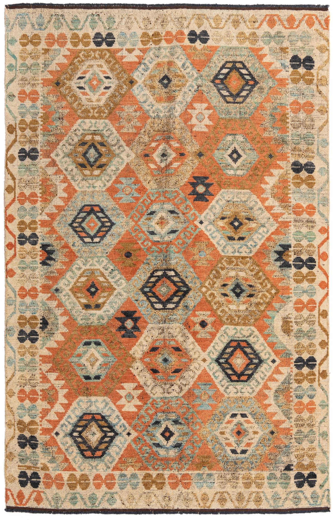 6' 4 x 10' Hand Knotted Kazak Wool Rug
