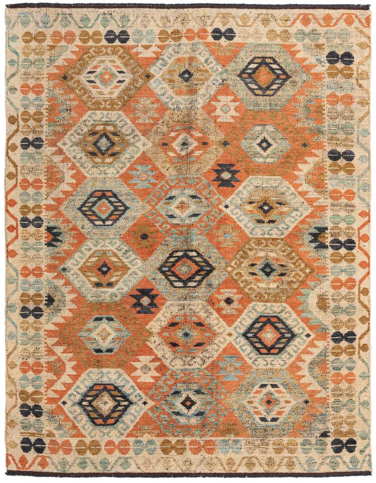 Detail image of 6' 4 x 10' Hand Knotted Kazak Wool Rug
