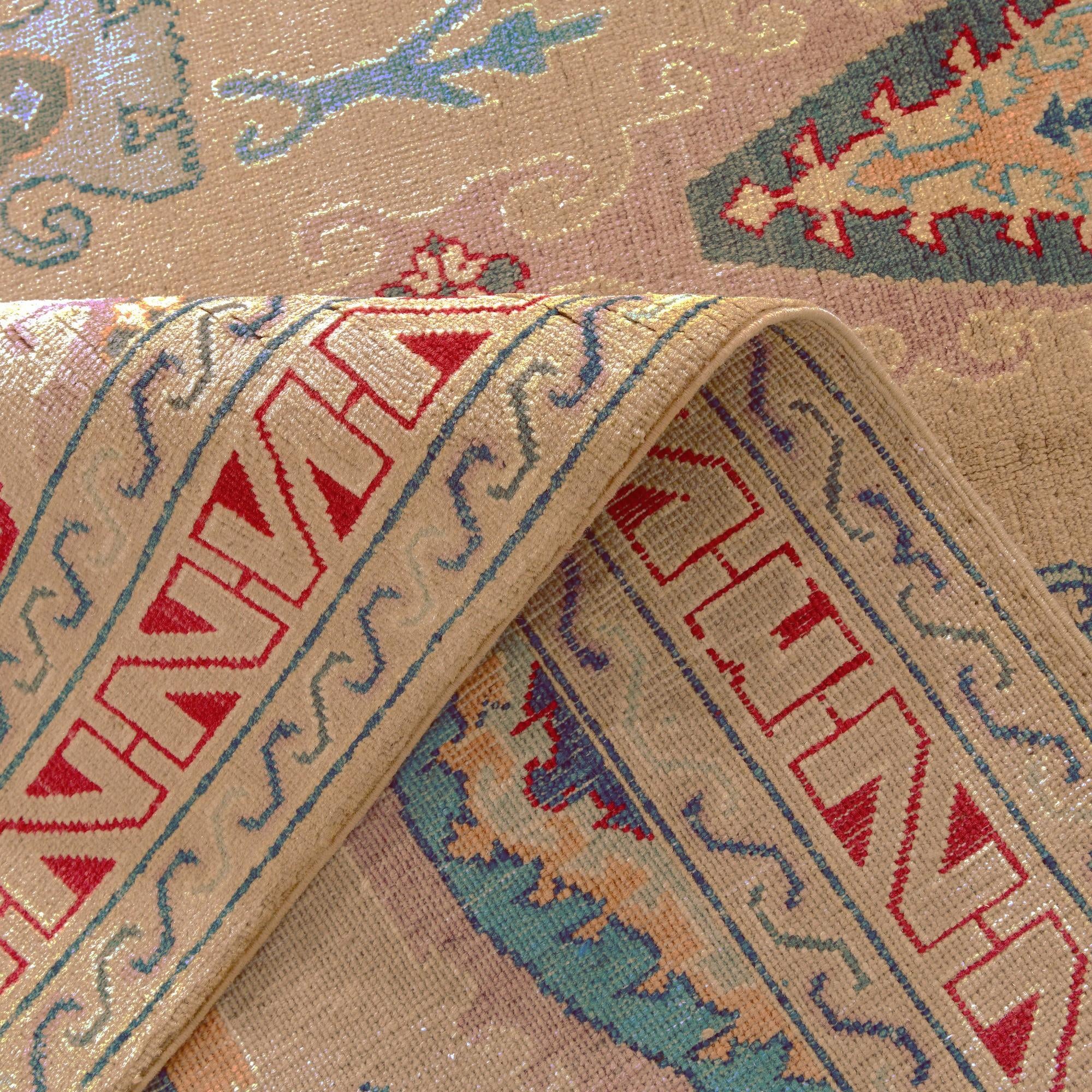 5' 6 x 7' 4 Hand Knotted Kazak Rug